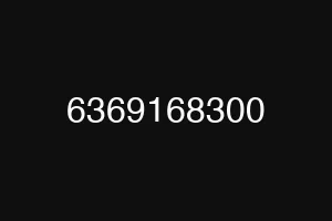 6369168300