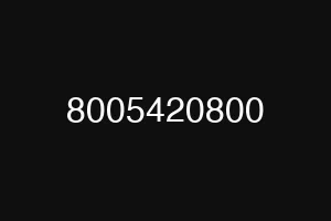 8005420800