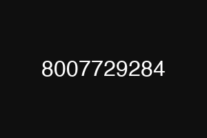 8007729284